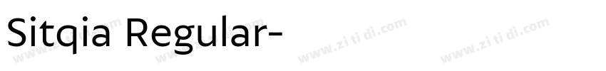 Sitqia Regular字体转换